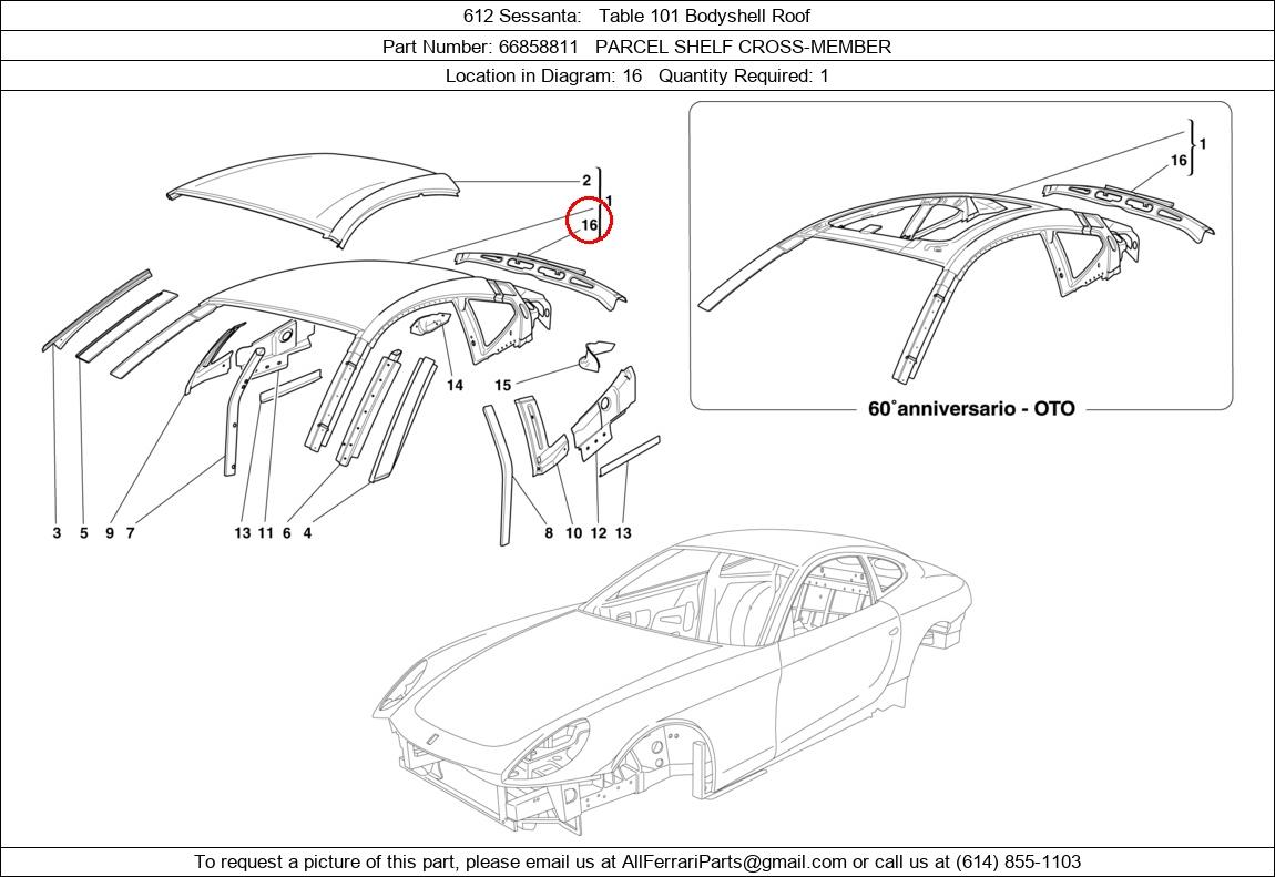 Ferrari Part 66858811