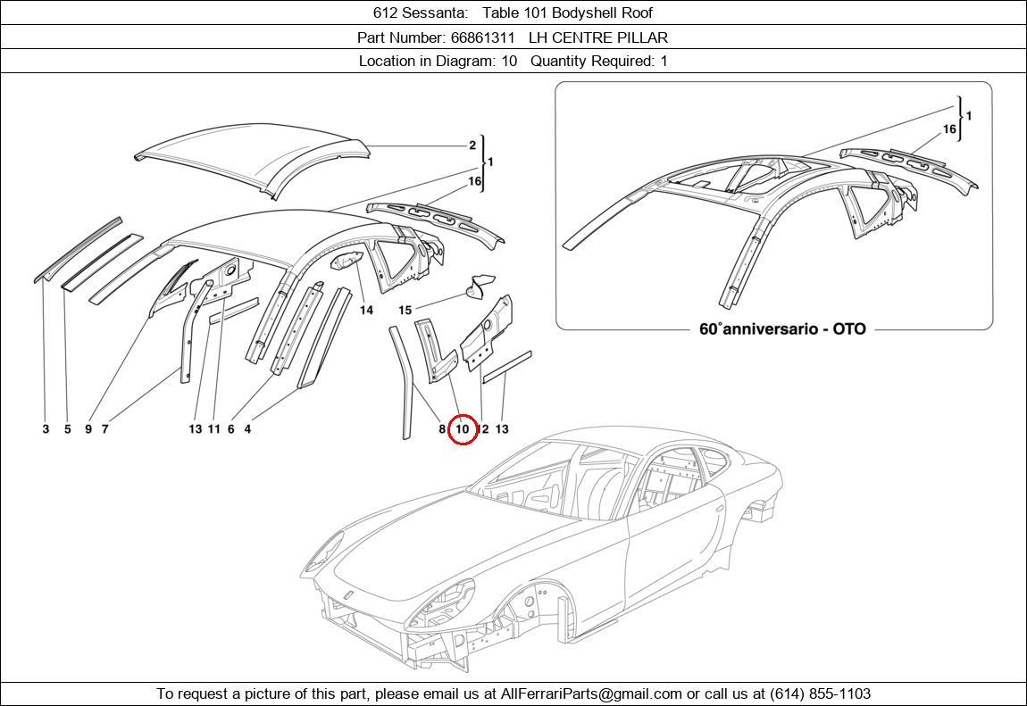 Ferrari Part 66861311