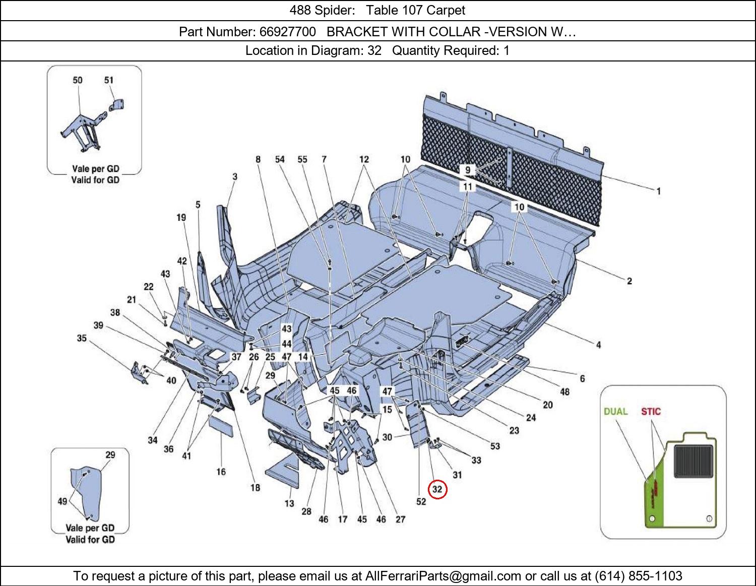 Ferrari Part 66927700