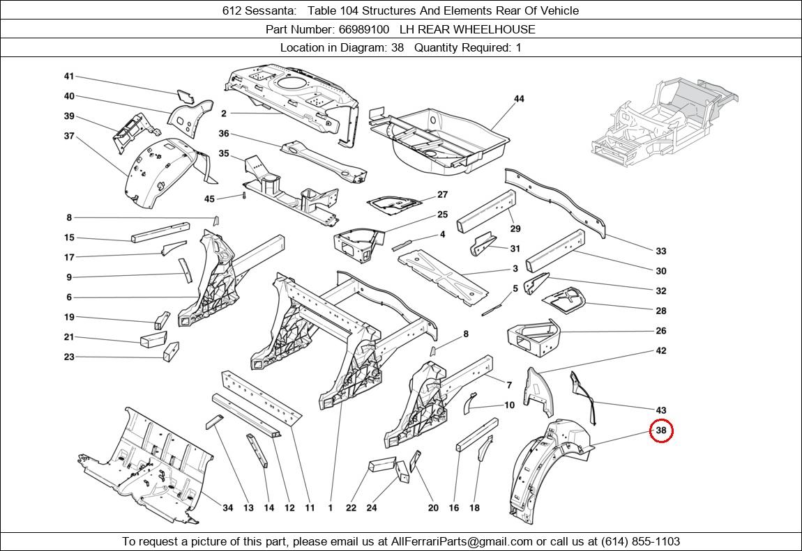 Ferrari Part 66989100