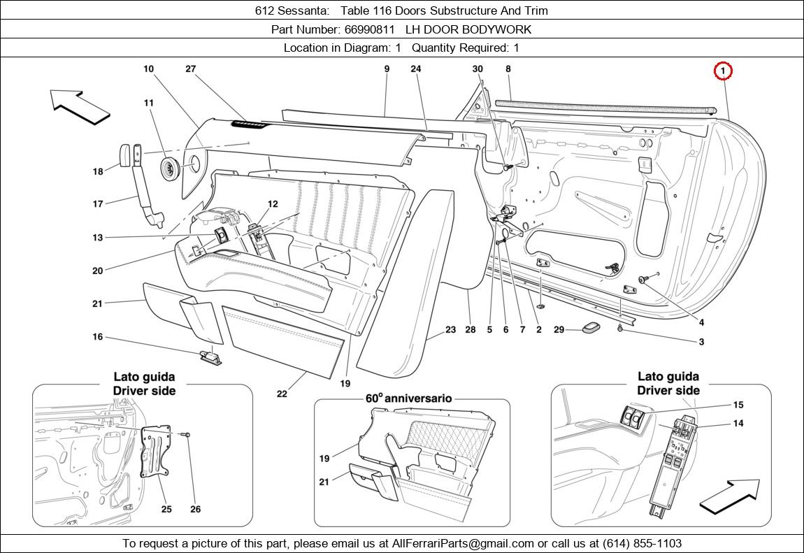 Ferrari Part 66990811