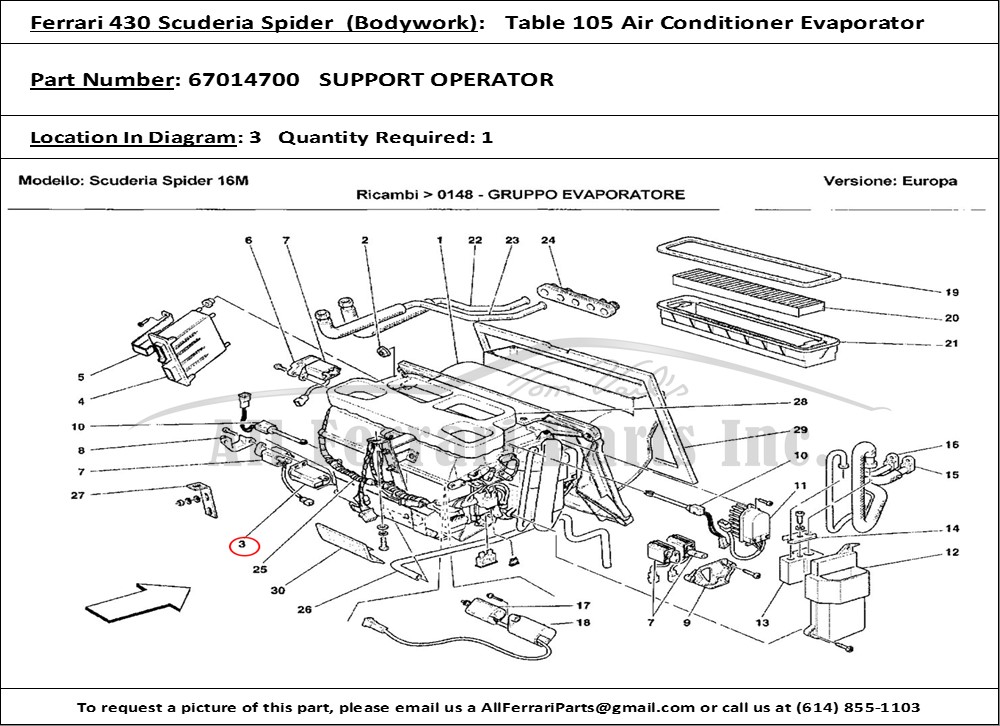 Ferrari Part 67014700