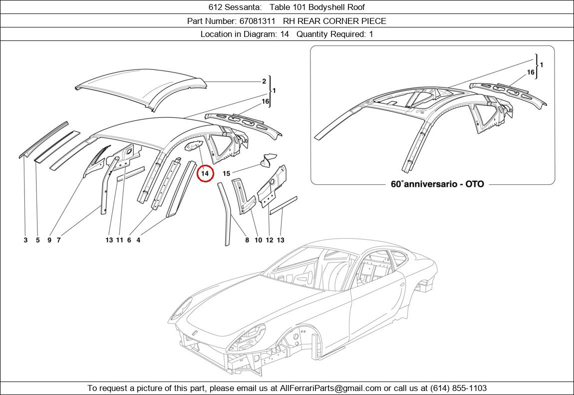 Ferrari Part 67081311