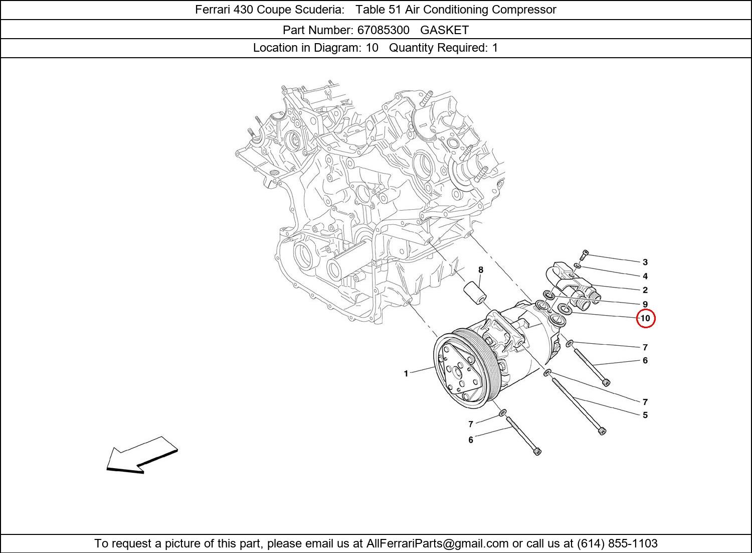 Ferrari Part 67085300