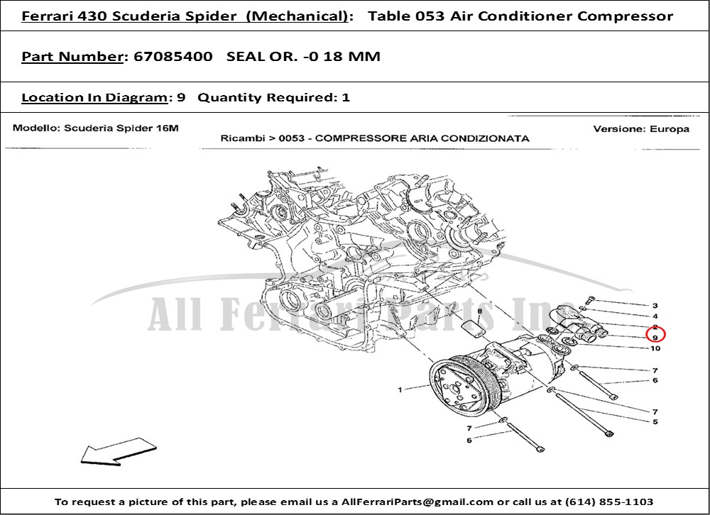 Ferrari Part 67085400