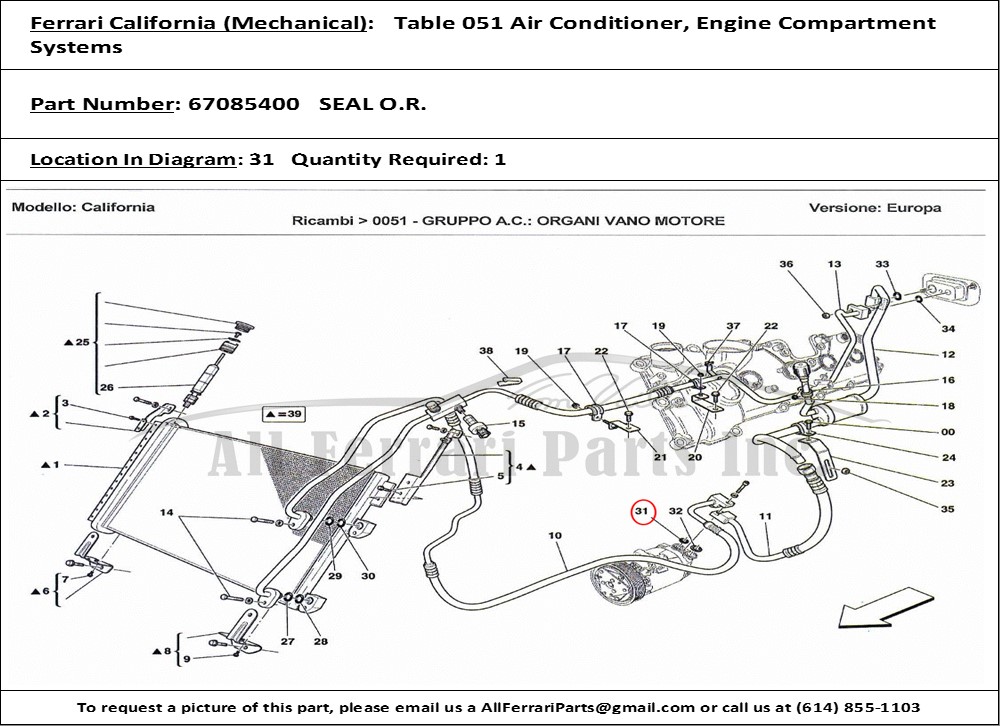 Ferrari Part 67085400