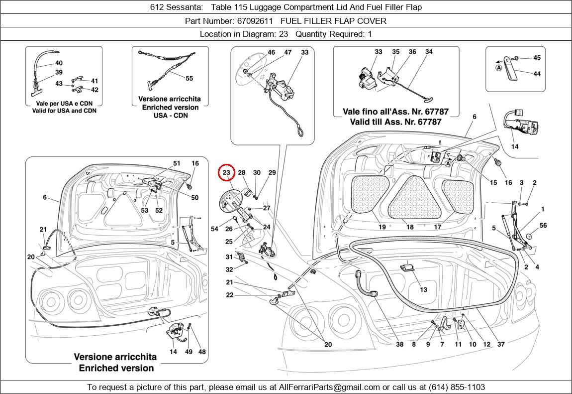 Ferrari Part 67092611
