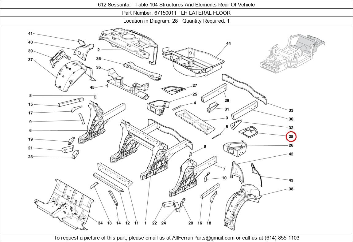 Ferrari Part 67150011