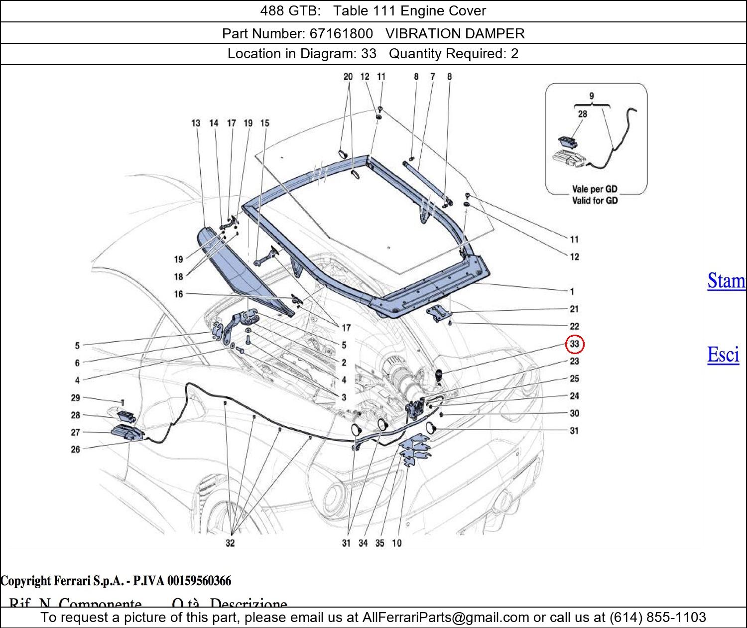 Ferrari Part 67161800