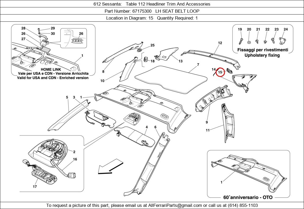 Ferrari Part 67175300