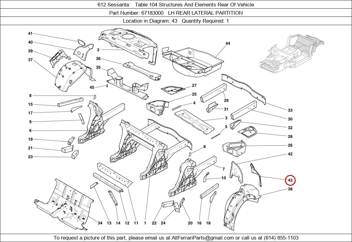 Ferrari Part 67183000