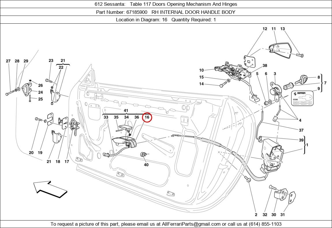 Ferrari Part 67185900