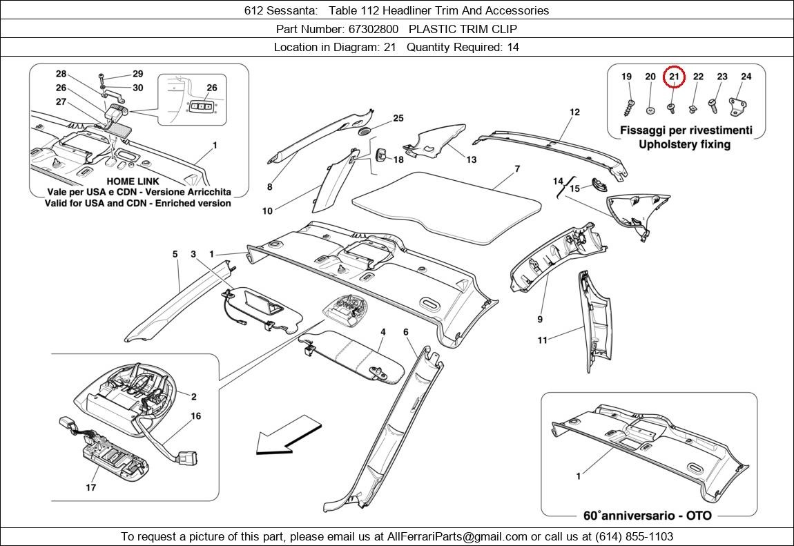 Ferrari Part 67302800