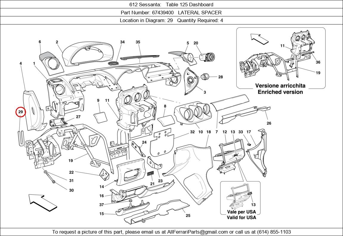 Ferrari Part 67439400