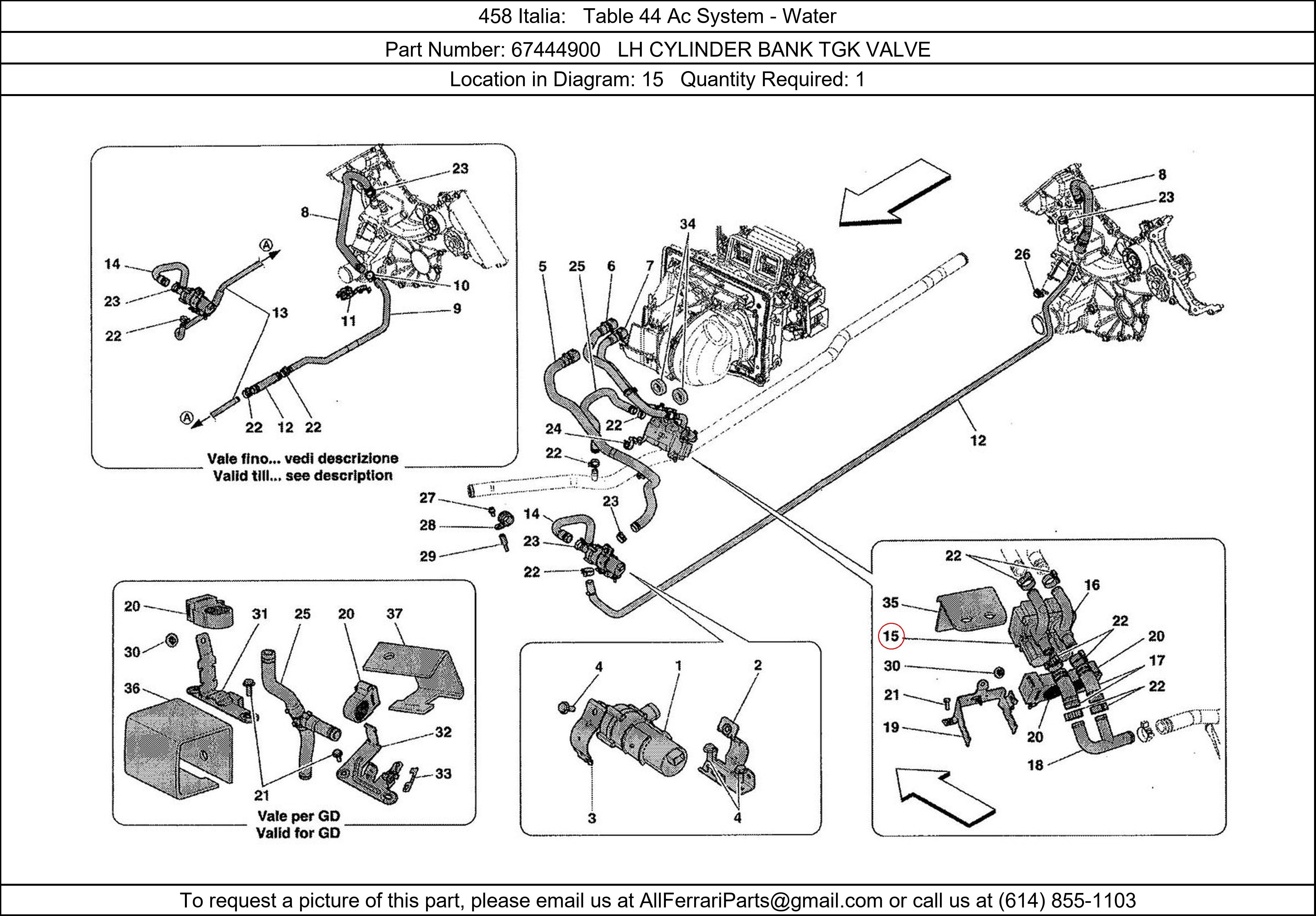 Ferrari Part 67444900