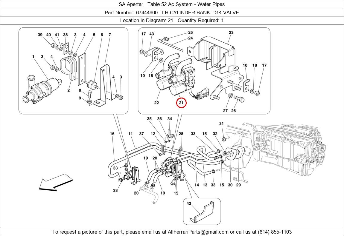 Ferrari Part 67444900