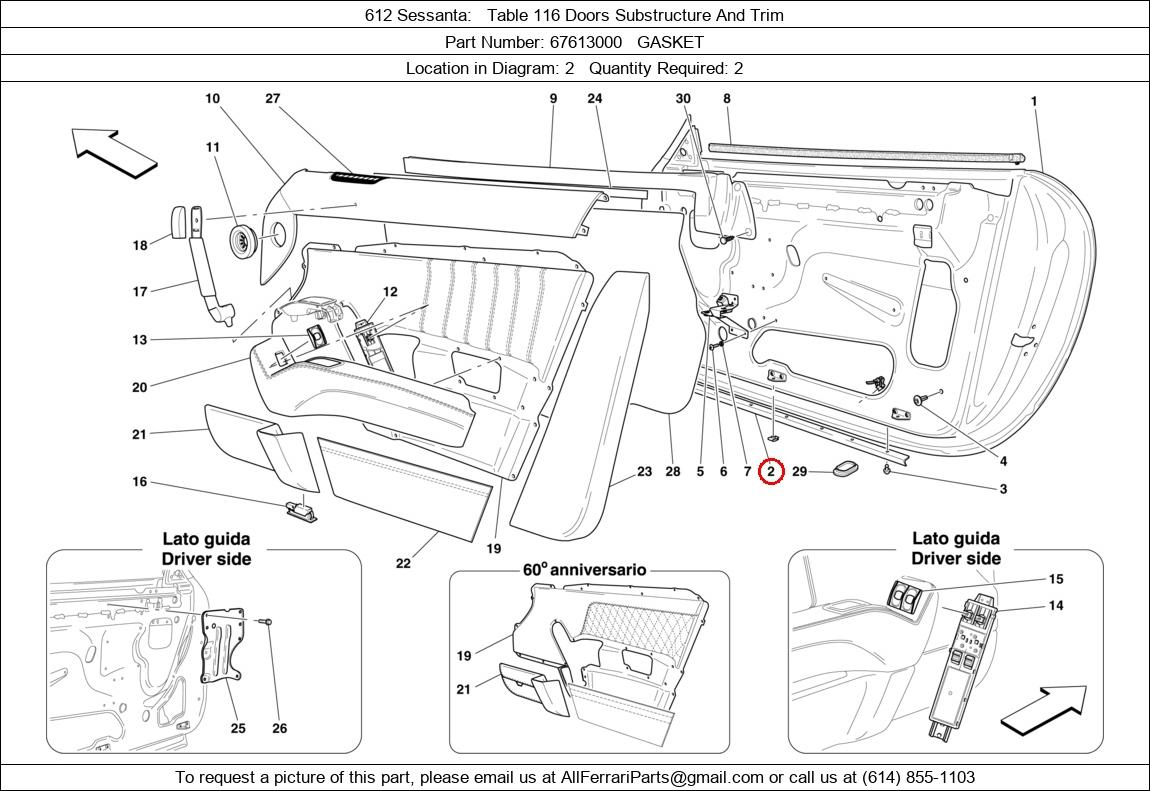 Ferrari Part 67613000