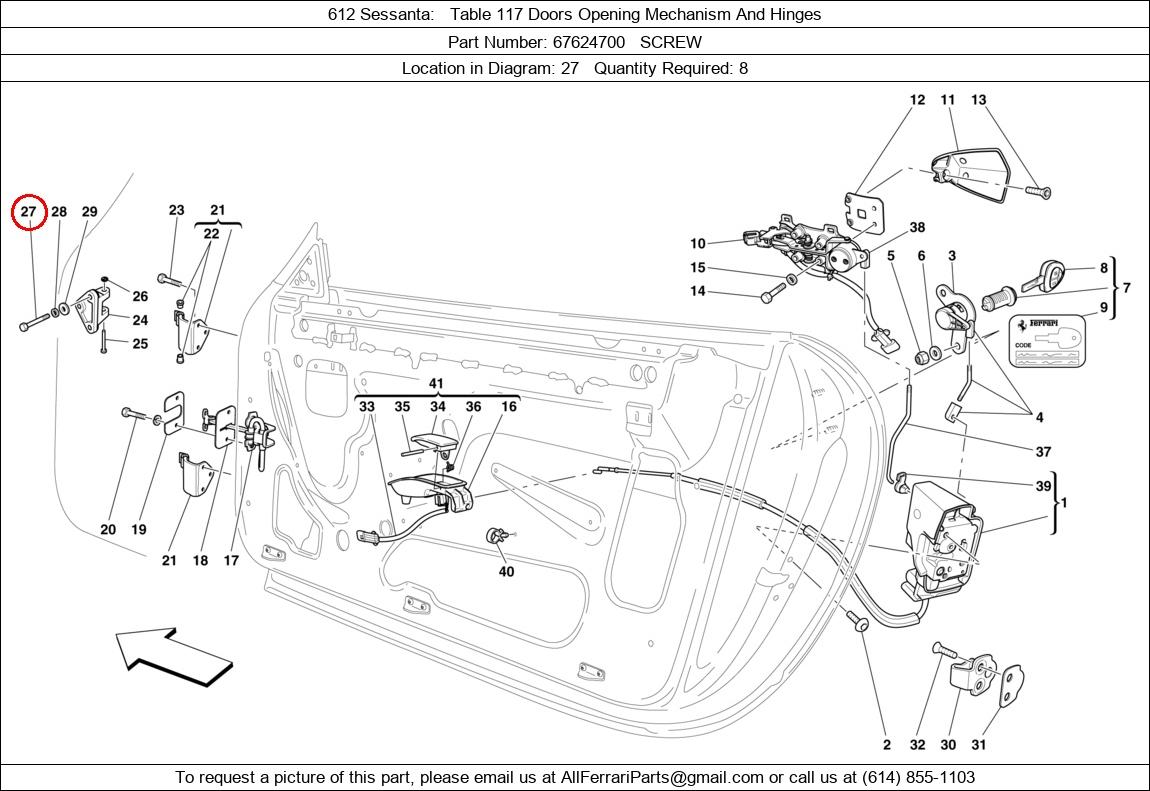 Ferrari Part 67624700