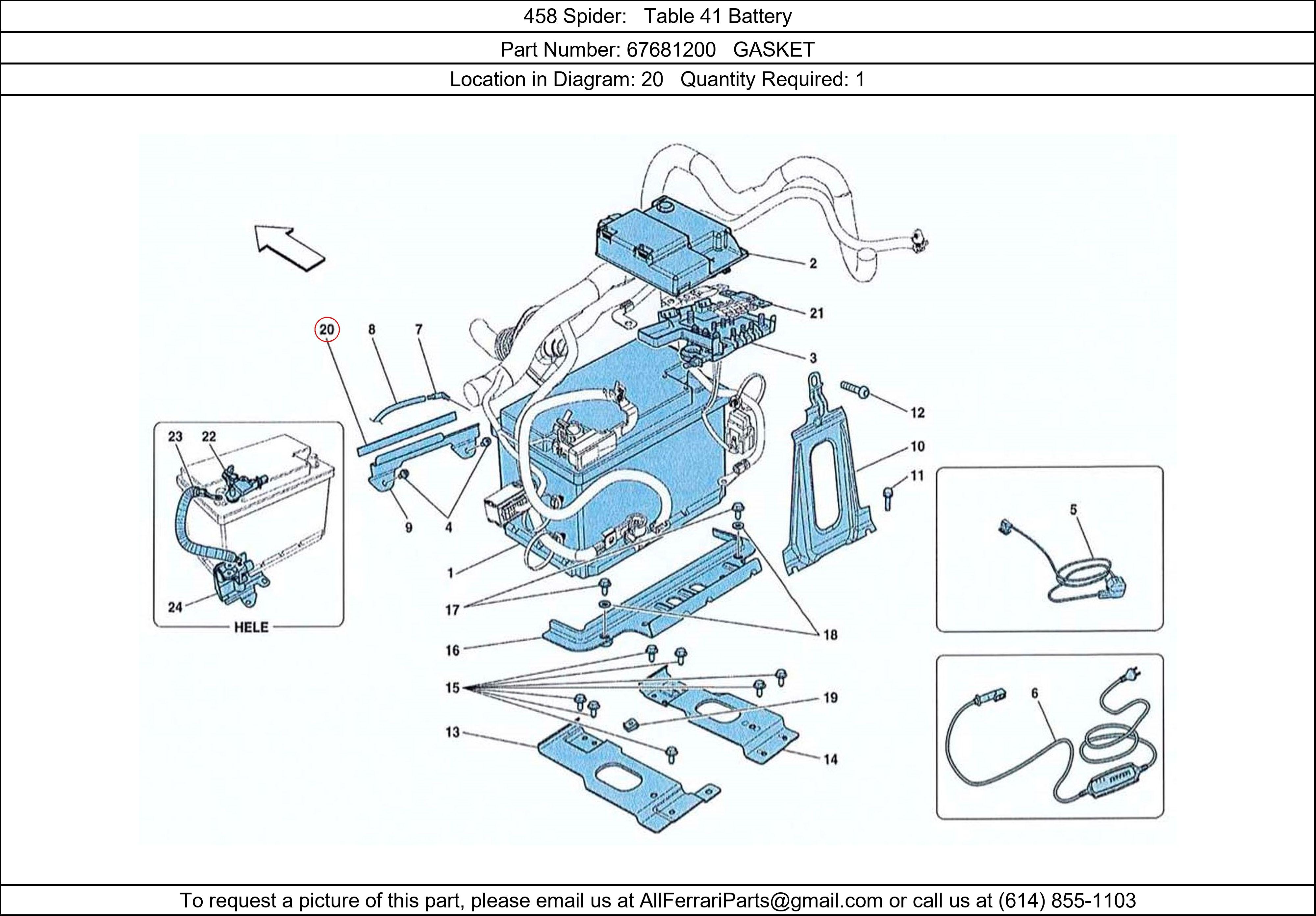 Ferrari Part 67681200