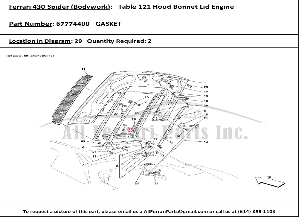 Ferrari Part 67774400