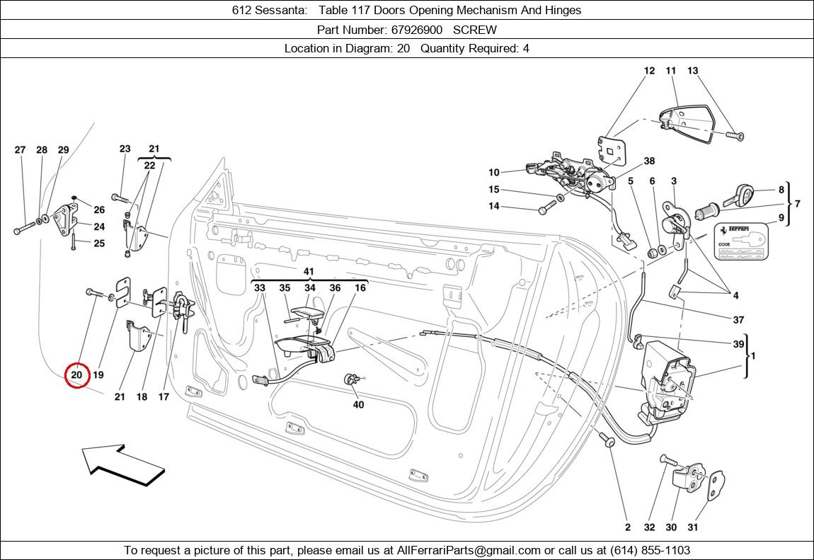 Ferrari Part 67926900