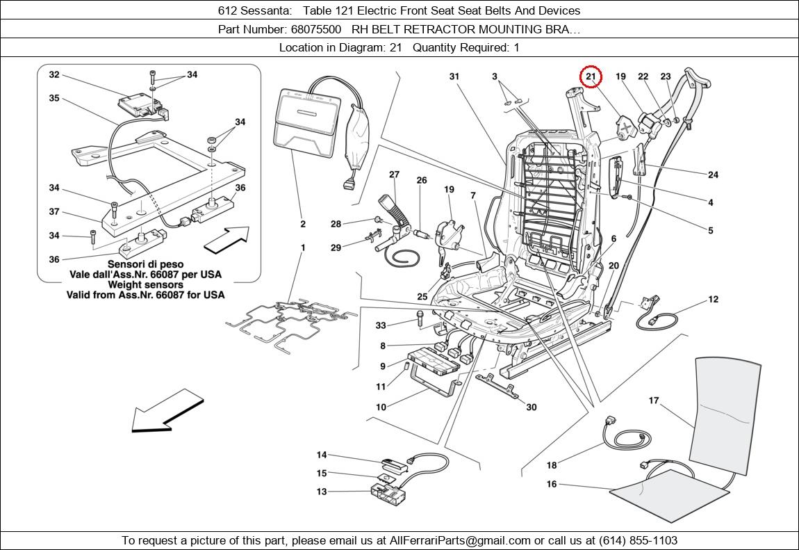Ferrari Part 68075500
