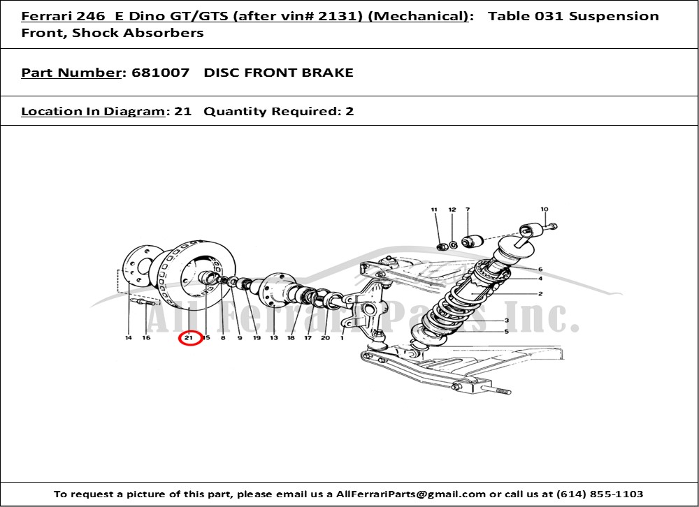 Ferrari Part 681007