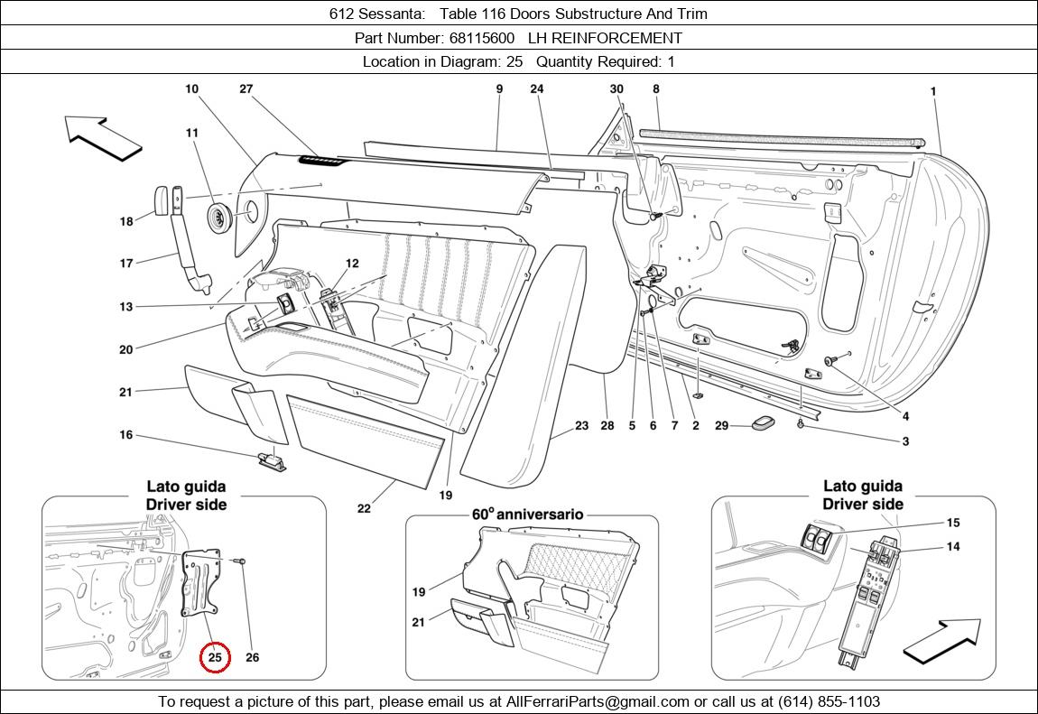 Ferrari Part 68115600