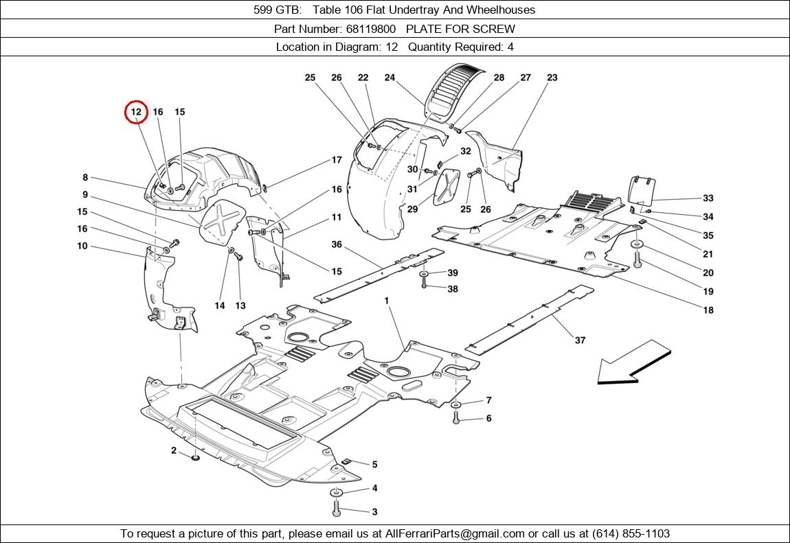 Ferrari Part 68119800