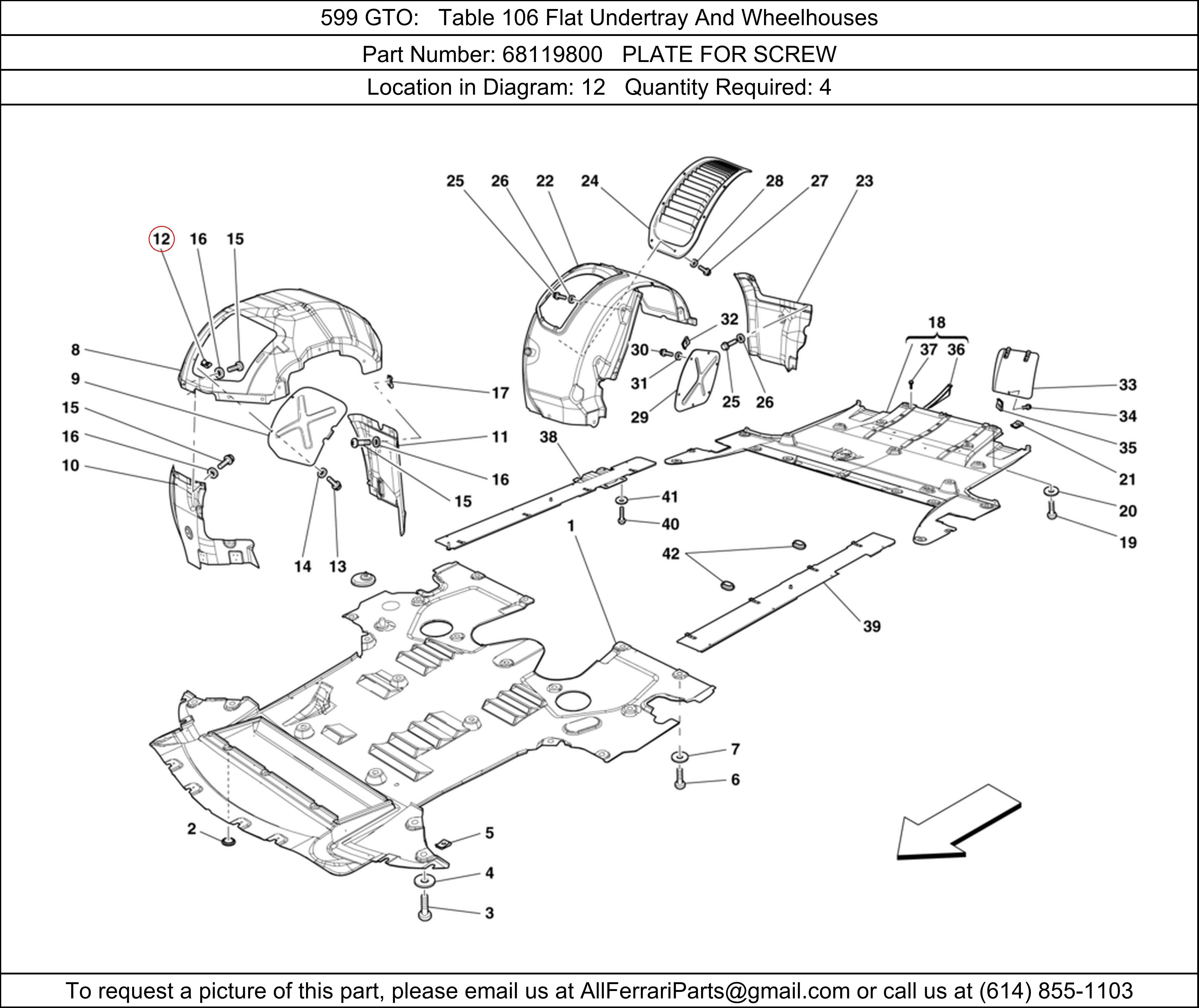 Ferrari Part 68119800