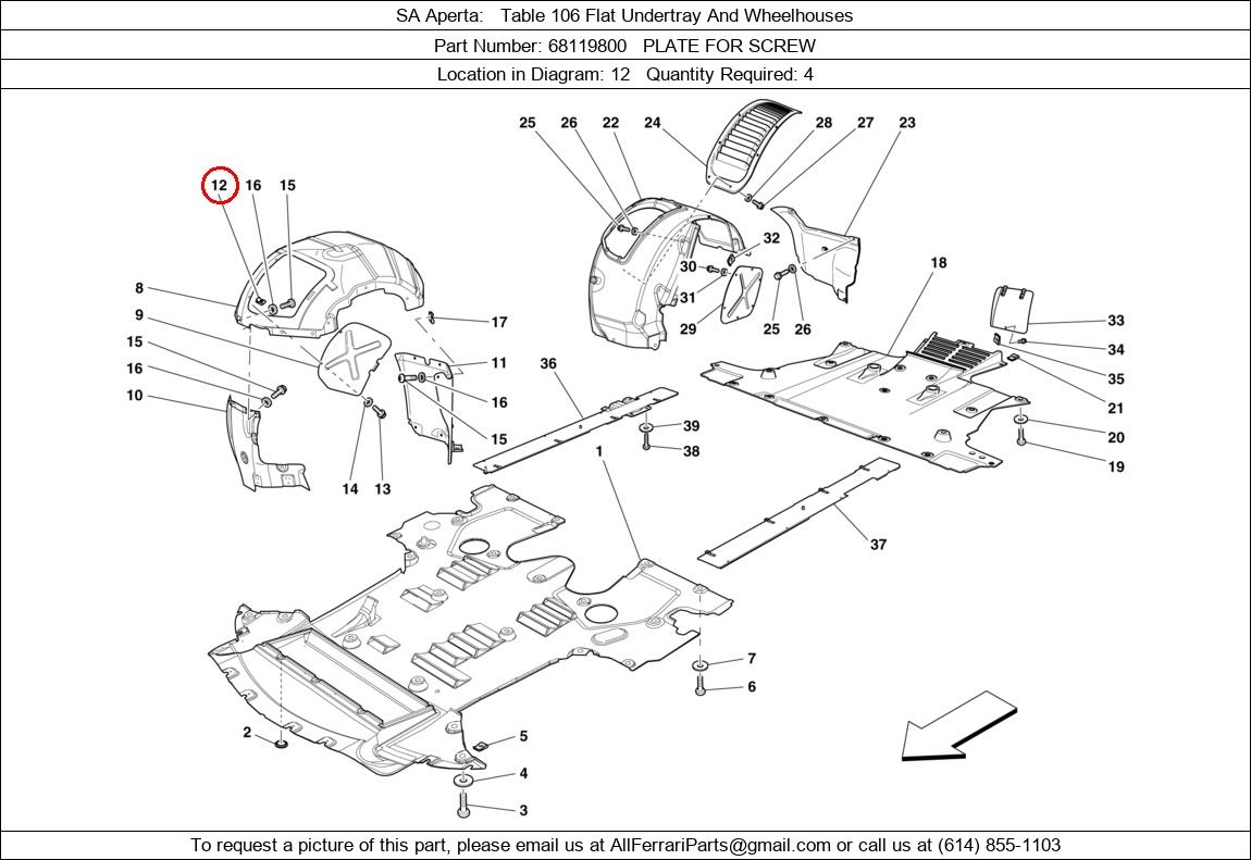 Ferrari Part 68119800