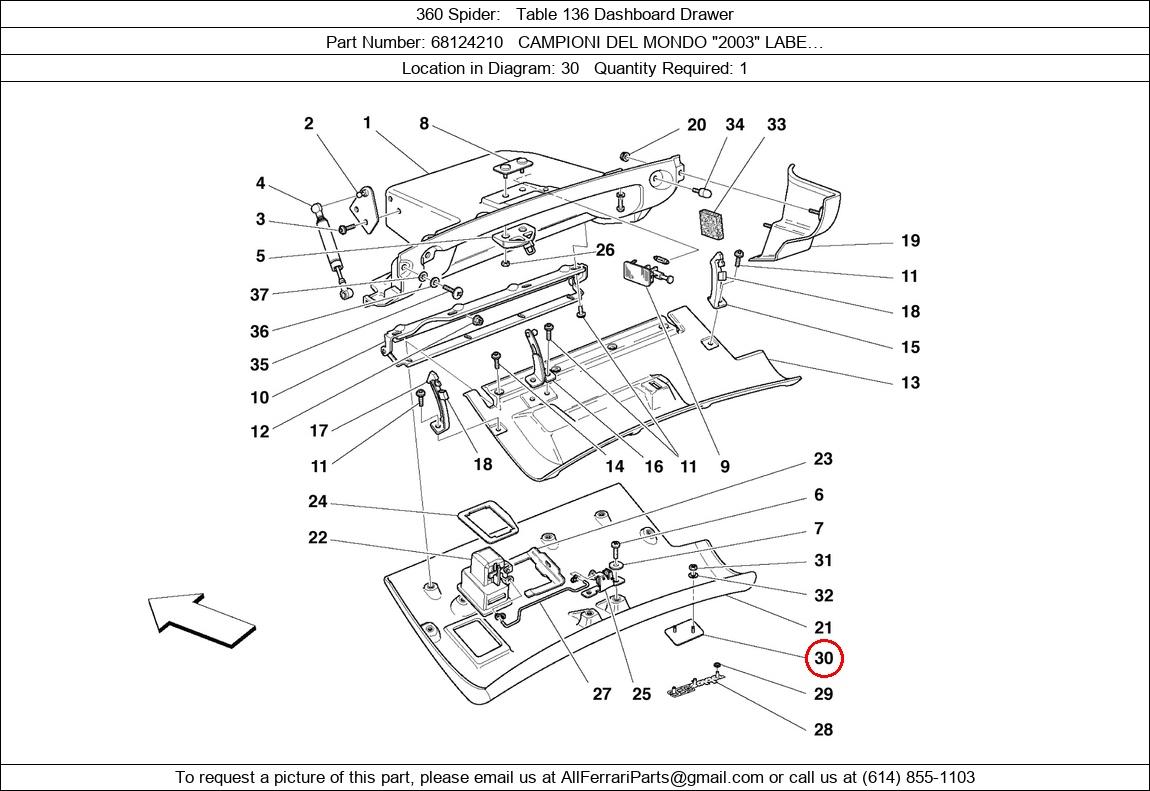 Ferrari Part 68124210