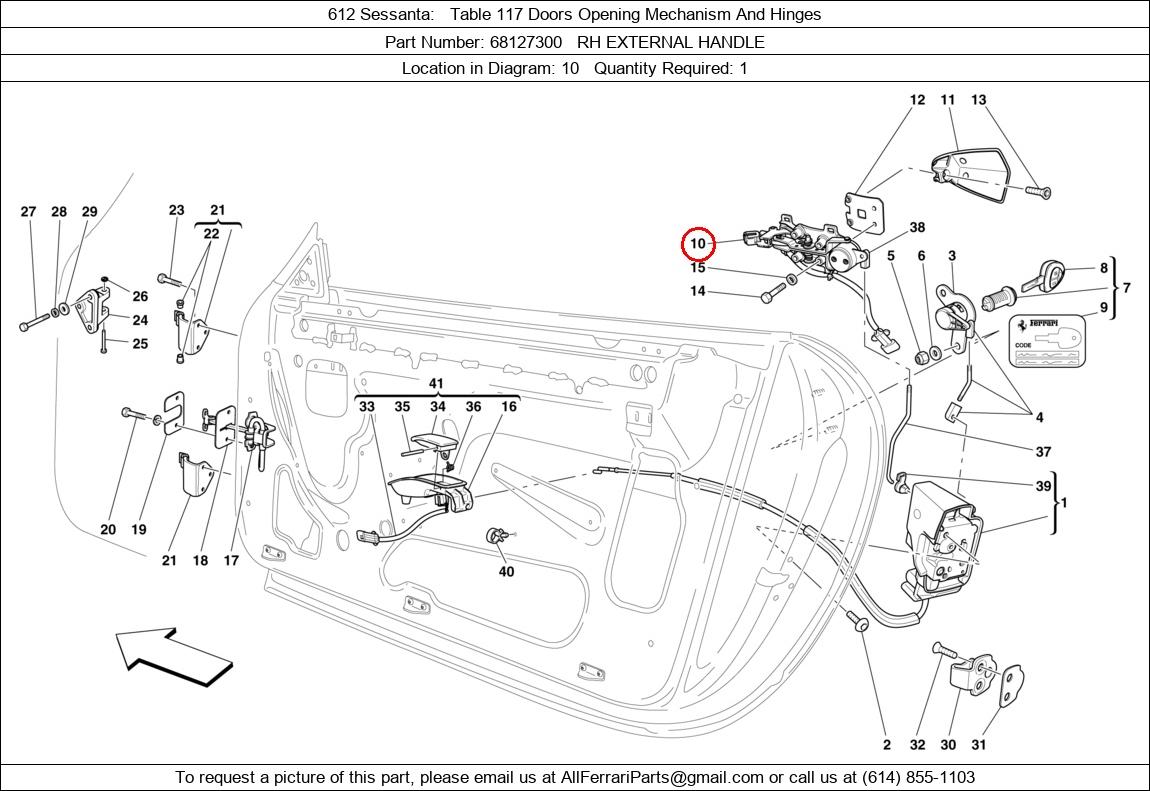 Ferrari Part 68127300