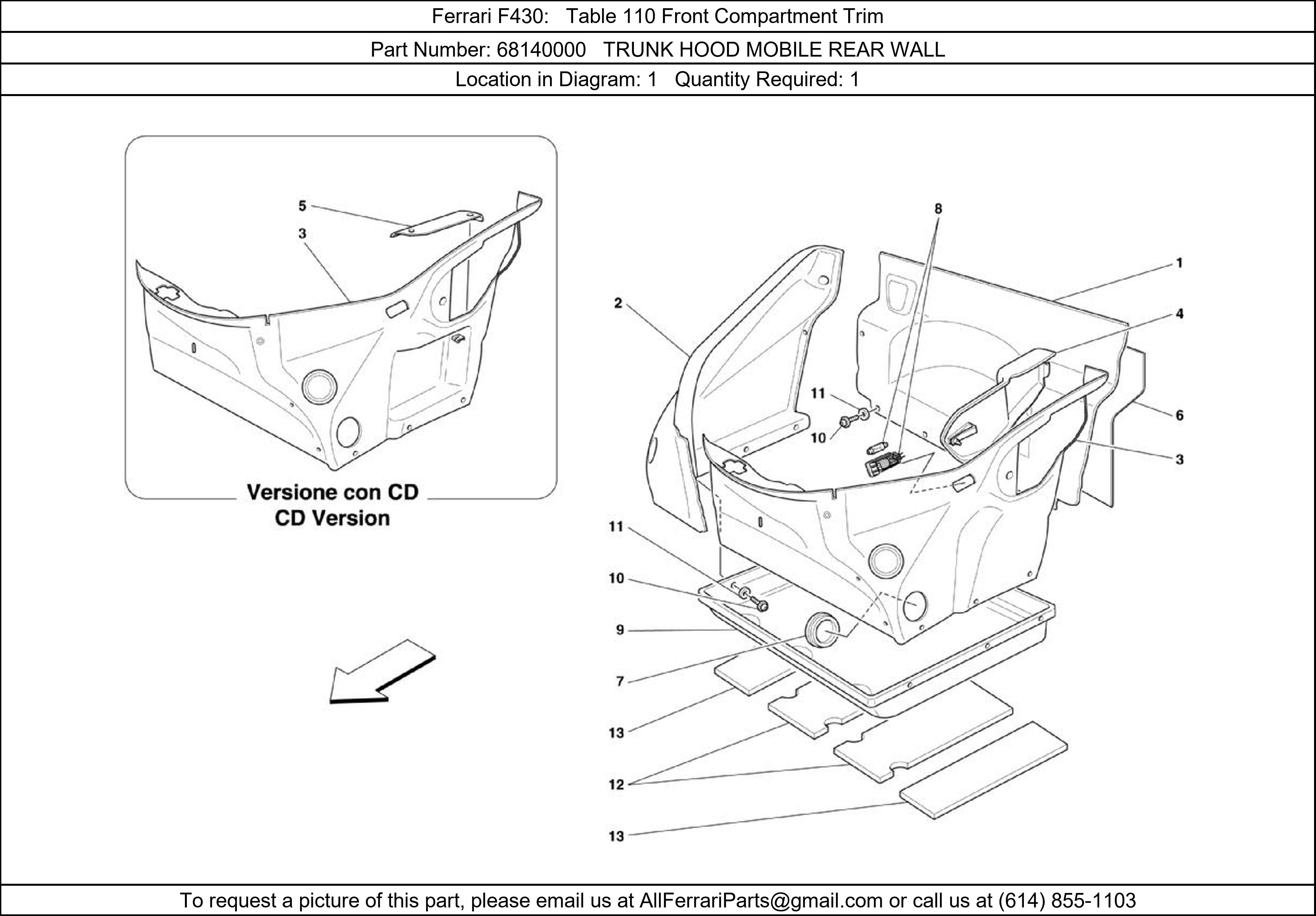 Ferrari Part 68140000