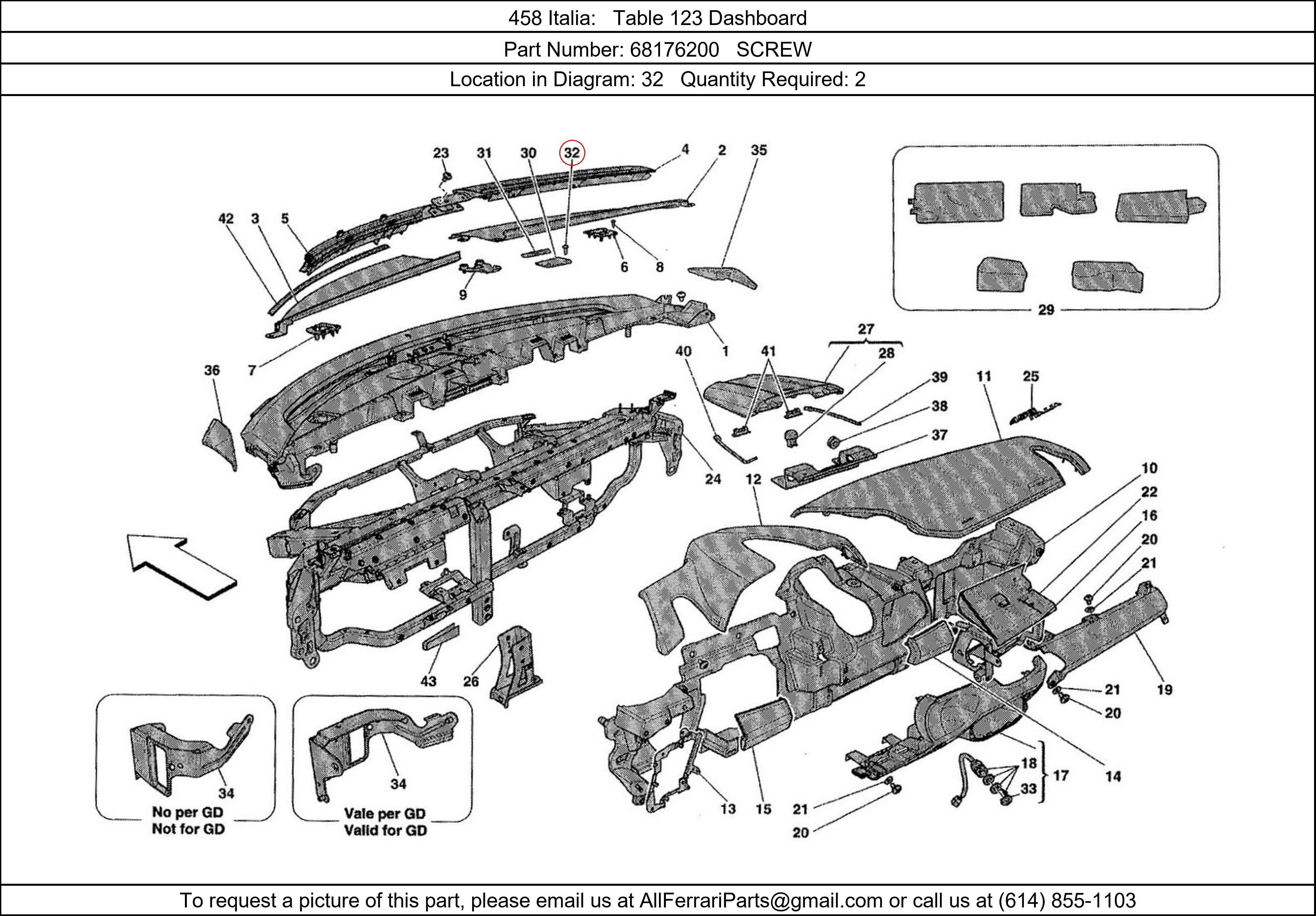 Ferrari Part 68176200