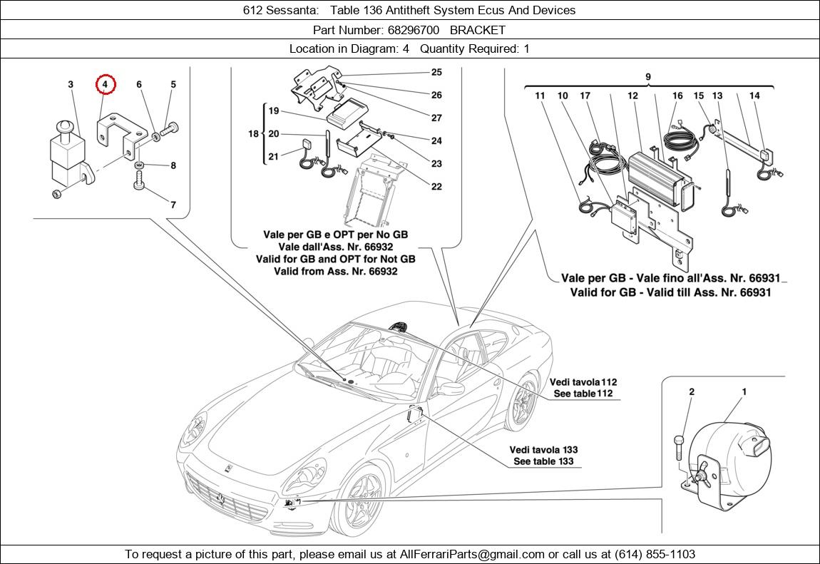 Ferrari Part 68296700