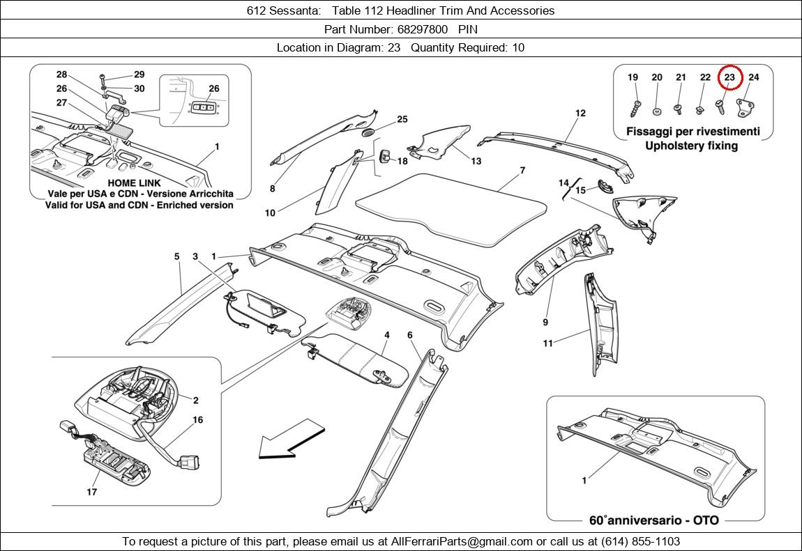 Ferrari Part 68297800