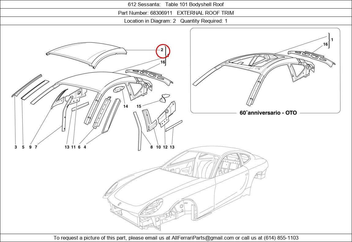 Ferrari Part 68306911