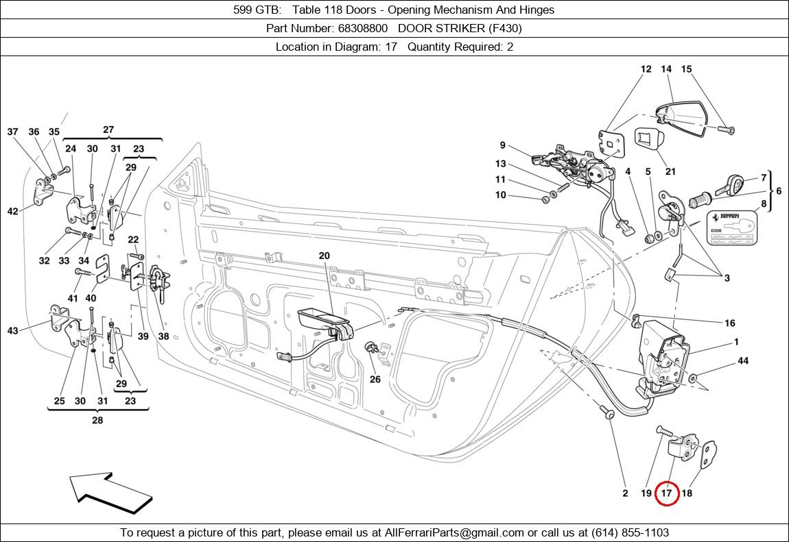 Ferrari Part 68308800