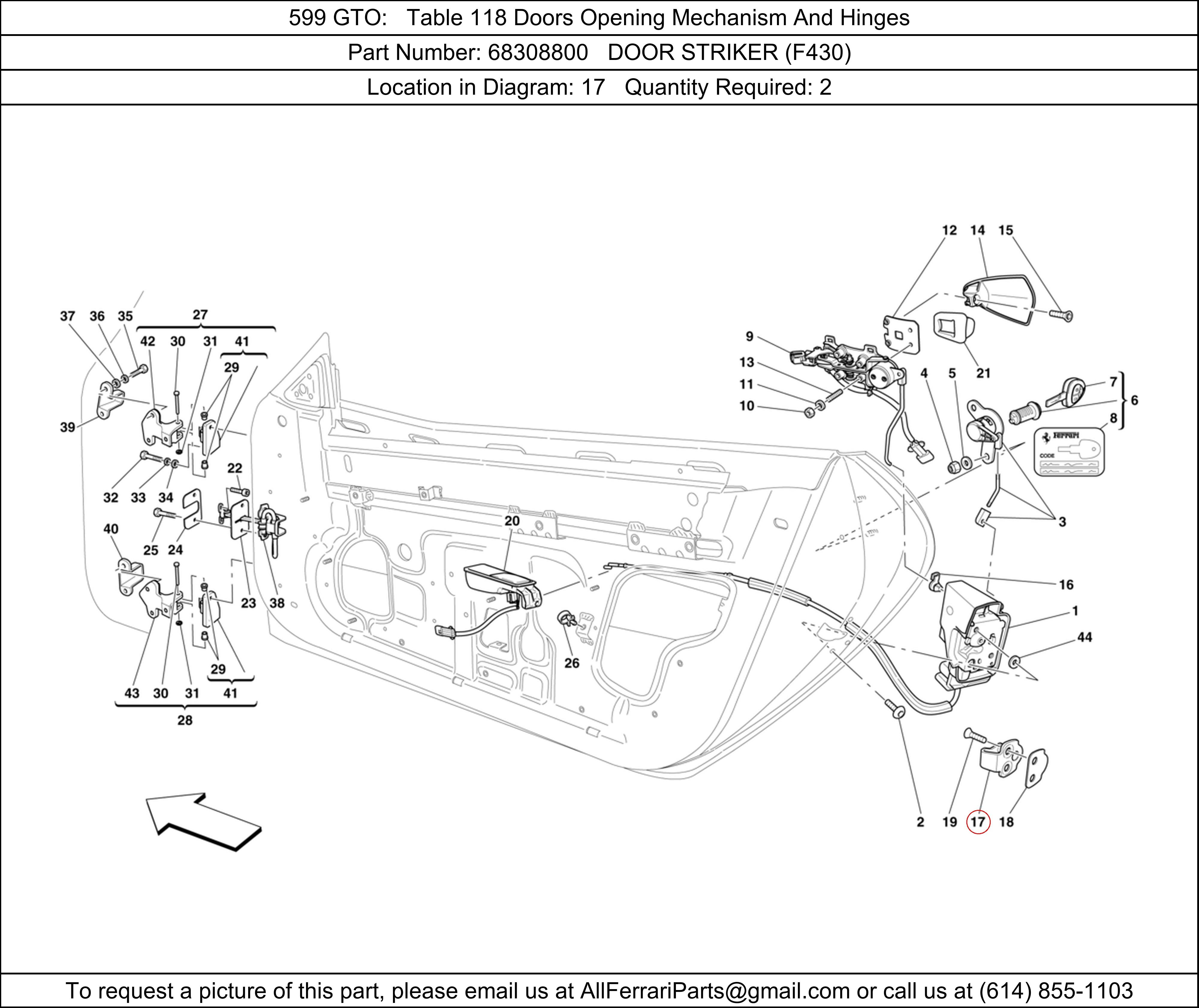 Ferrari Part 68308800