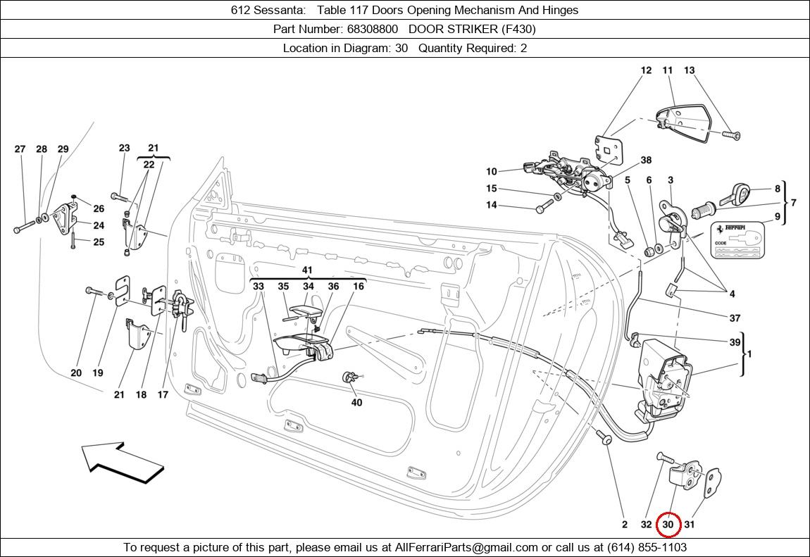 Ferrari Part 68308800