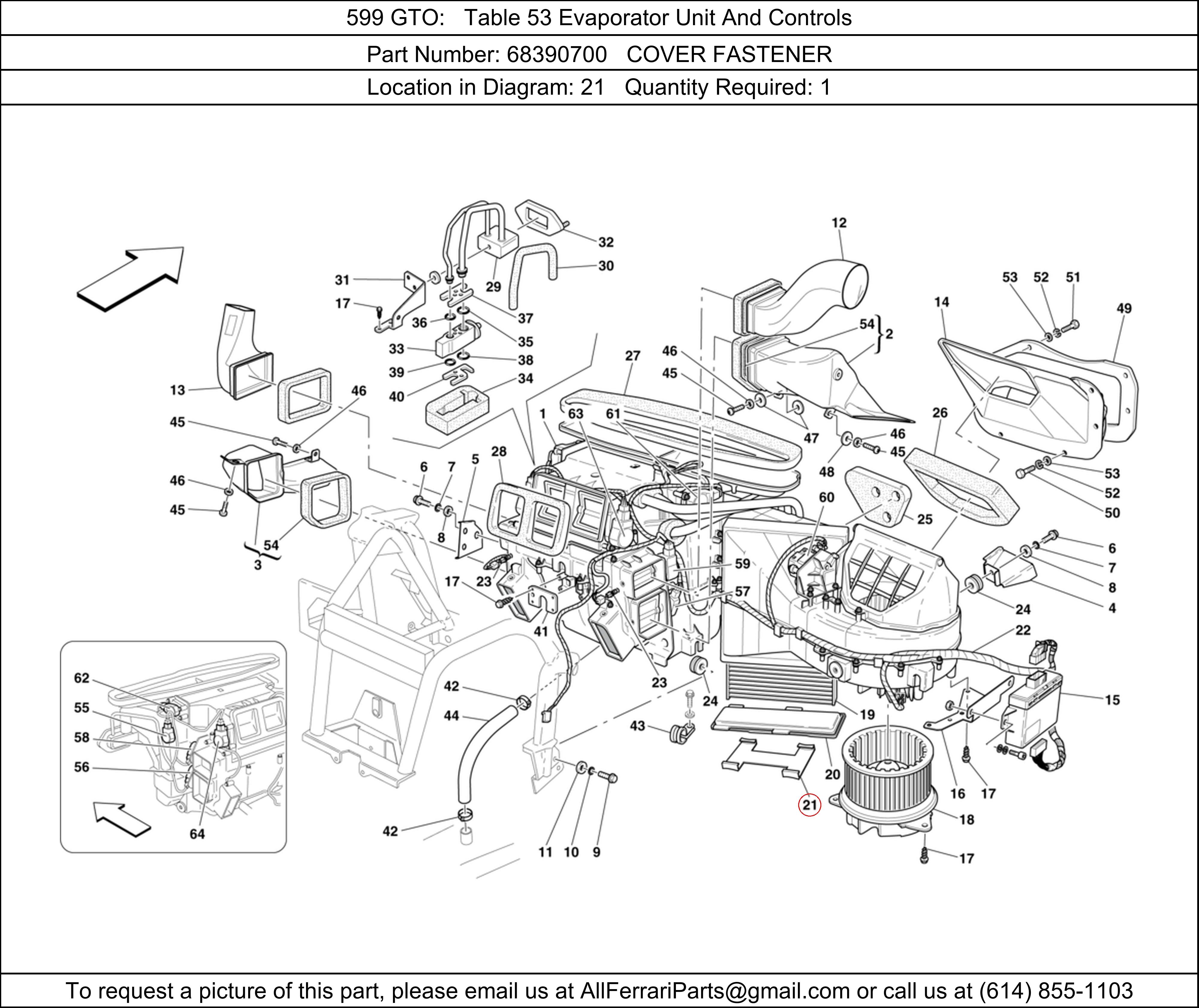 Ferrari Part 68390700