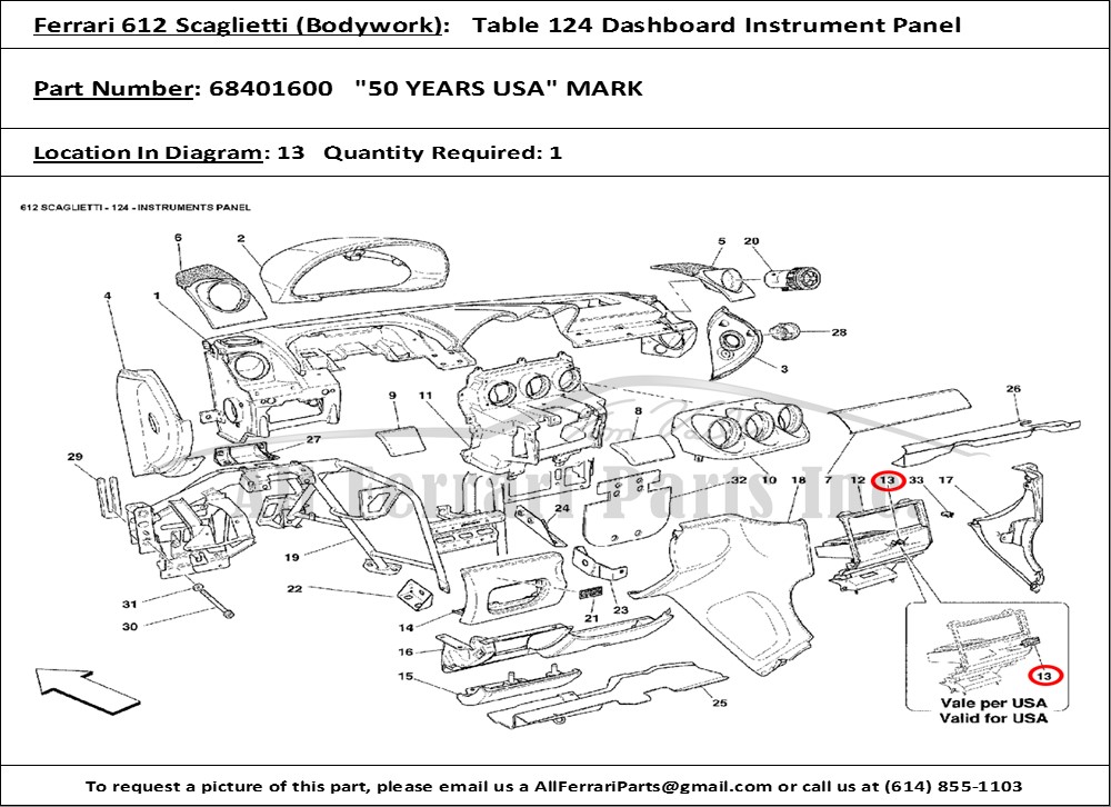 Ferrari Part 68401600