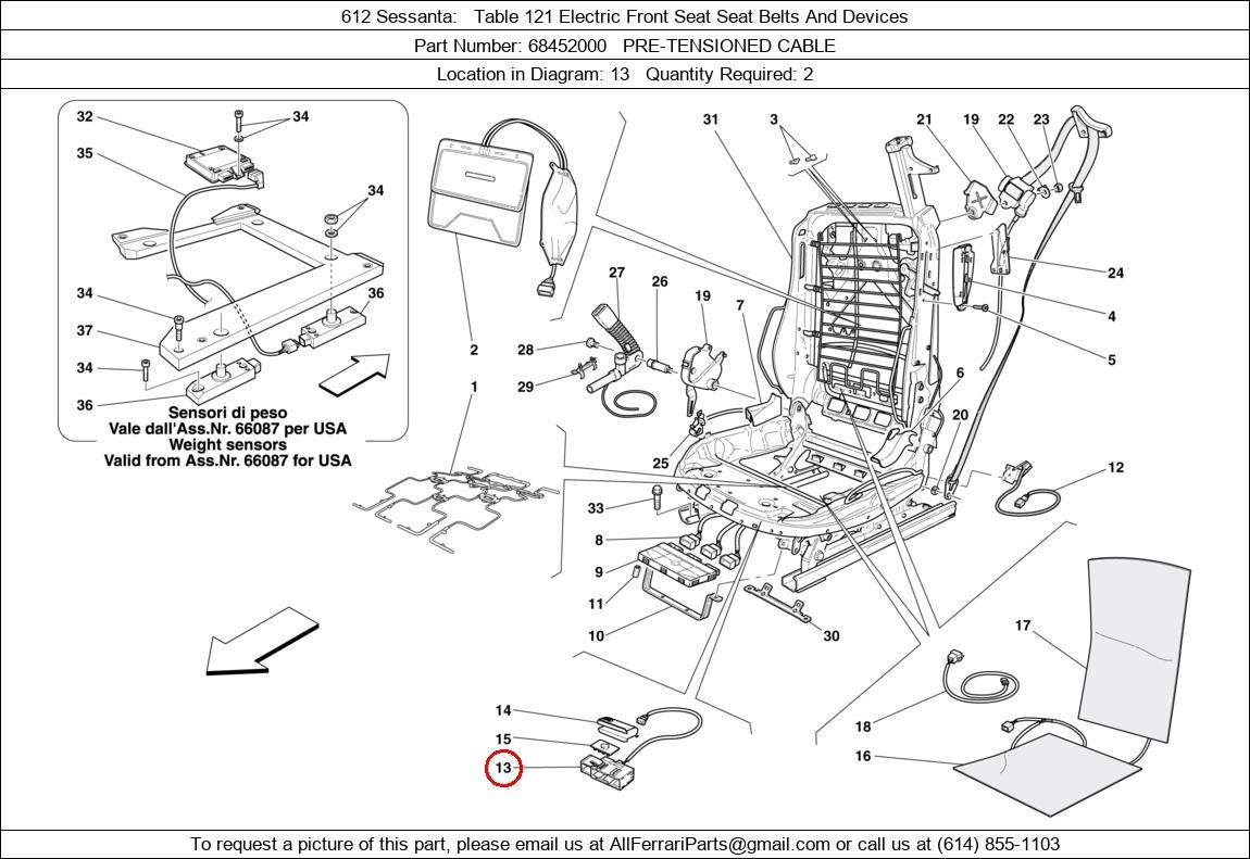 Ferrari Part 68452000