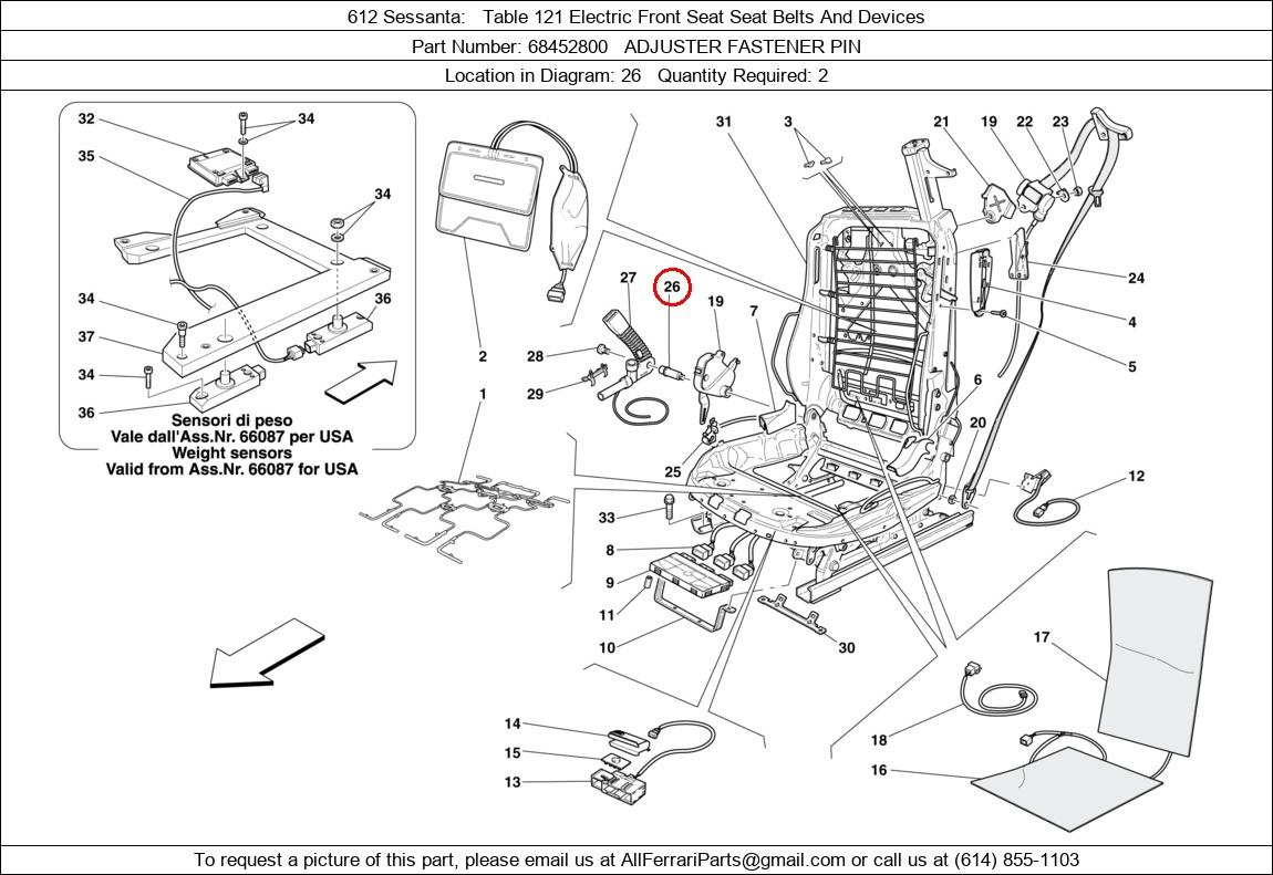 Ferrari Part 68452800