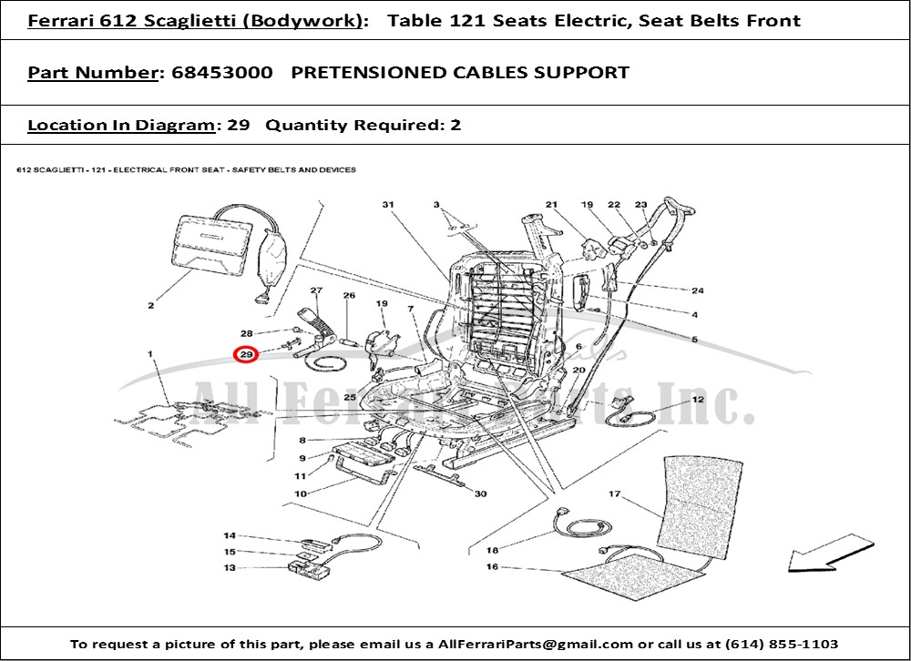 Ferrari Part 68453000