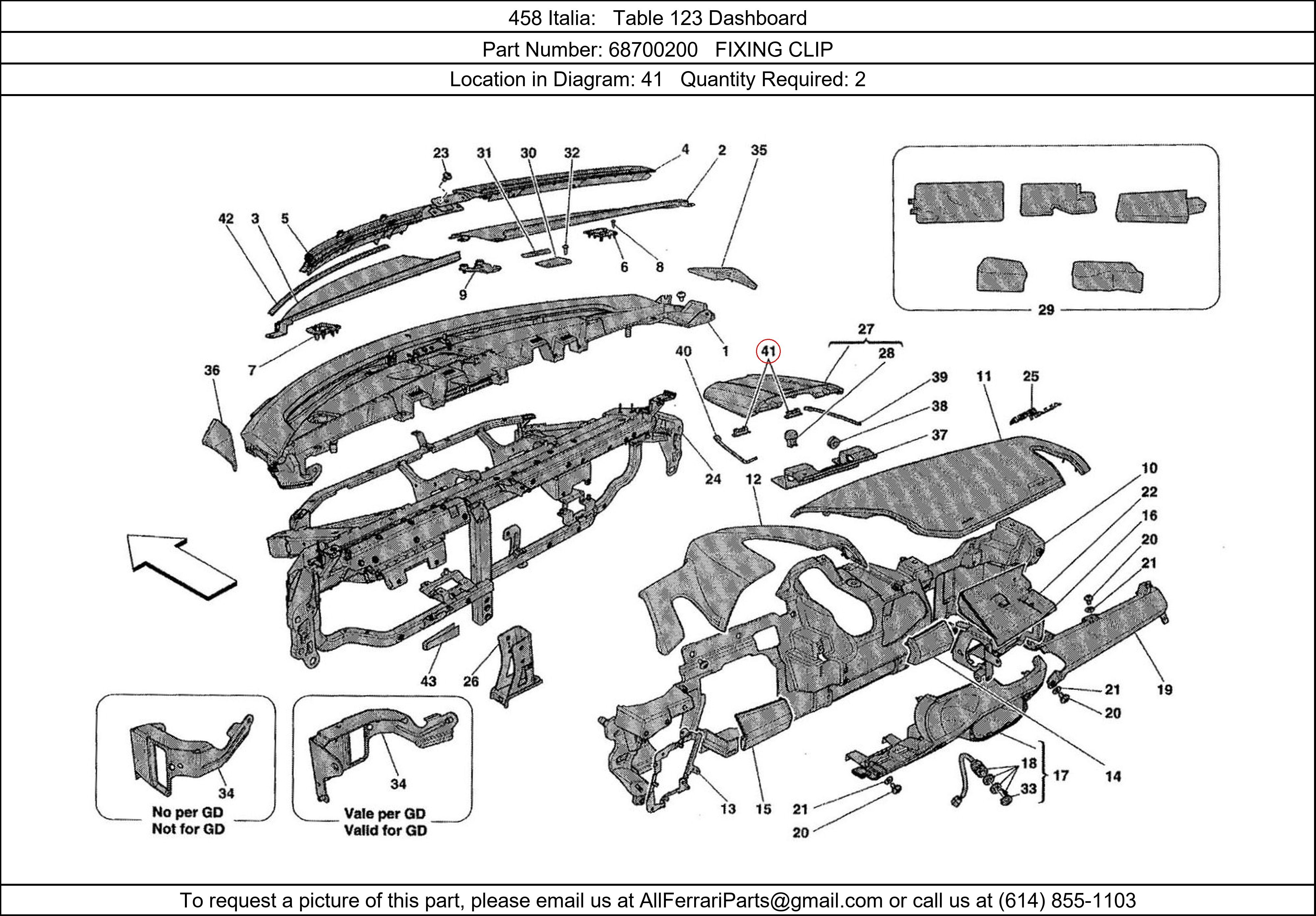 Ferrari Part 68700200