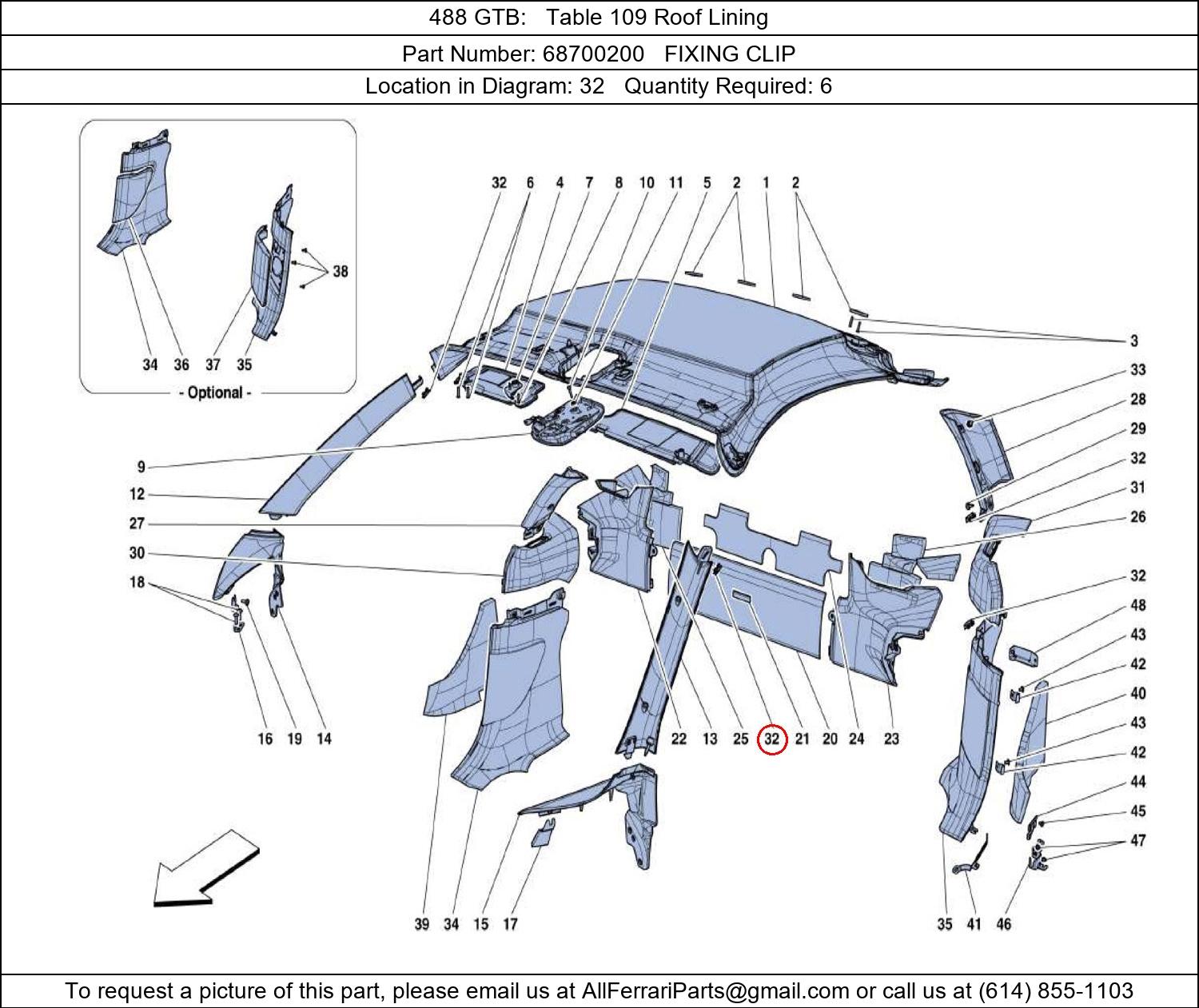 Ferrari Part 68700200