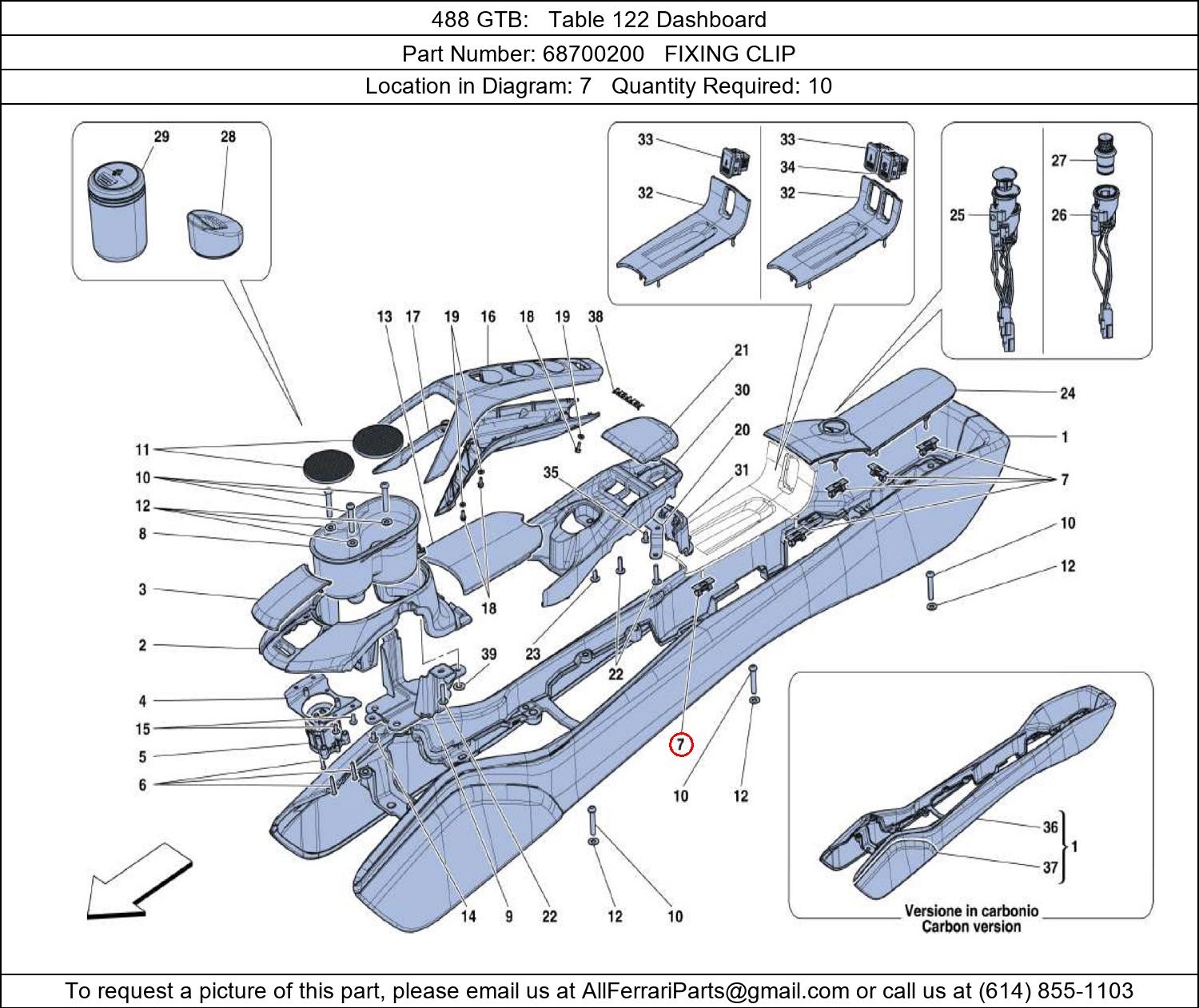 Ferrari Part 68700200