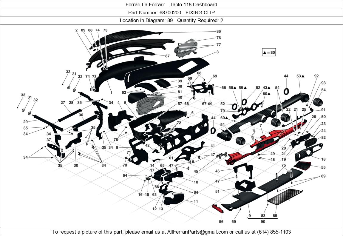 Ferrari Part 68700200